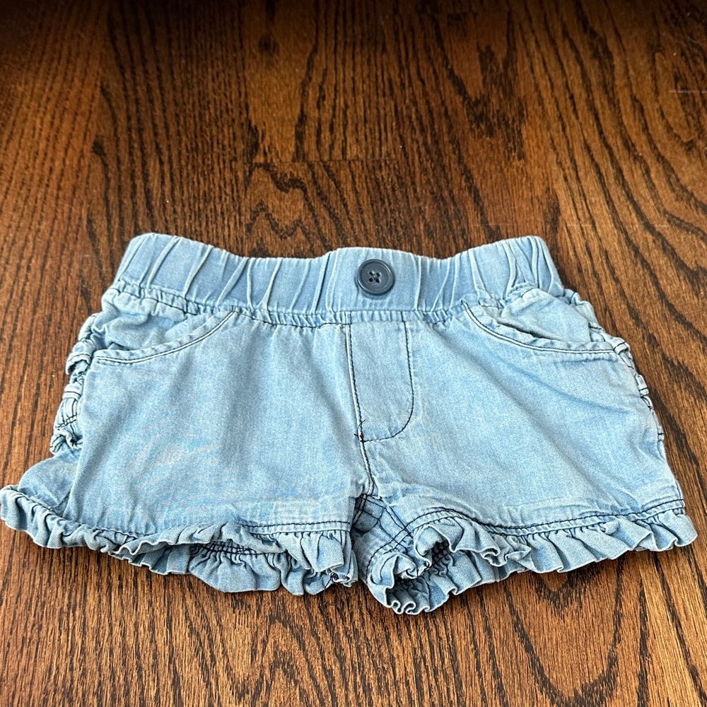 RuffleButts Denim Shorts Size 18-24 months